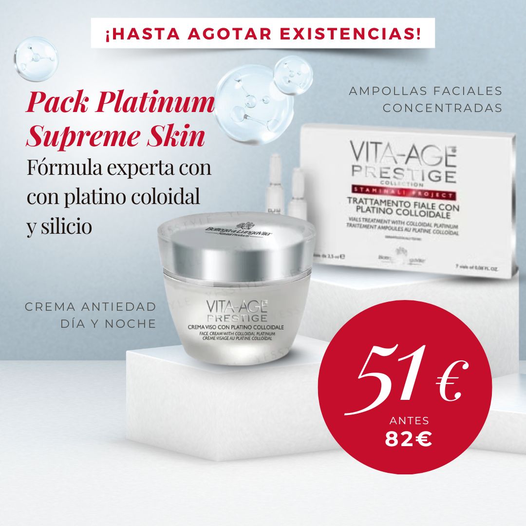 Vita Age Prestige - Pack Platinum Supreme Skin crema + ampollas de regalo