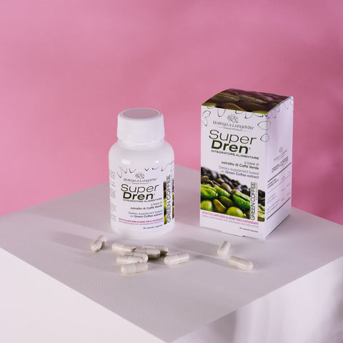 Superdren cápsulas quemagrasas café verde